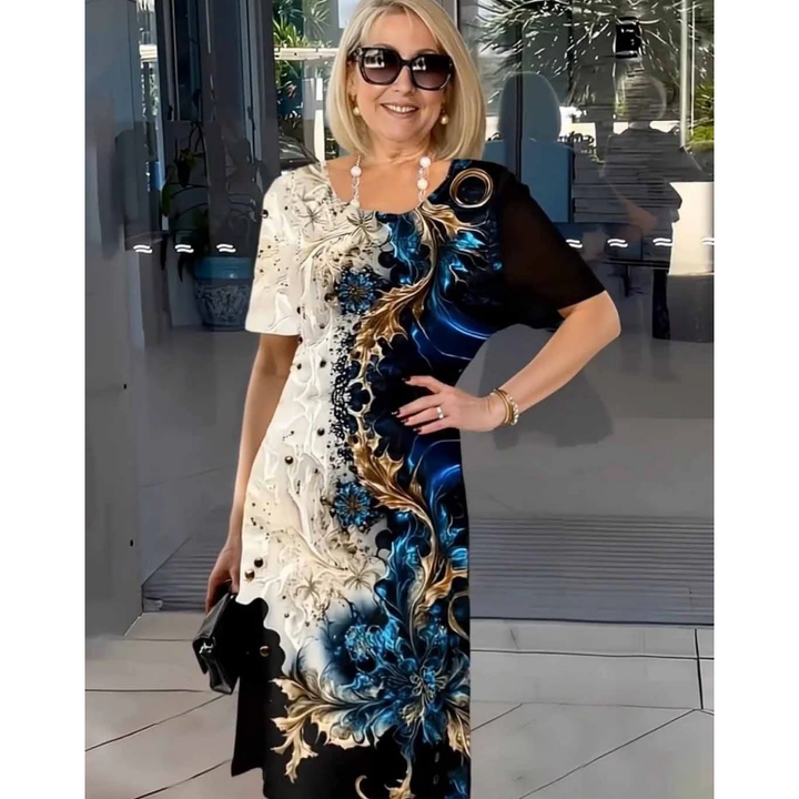 Eveline | Damen Bedruckt Komfort Sommerkleid