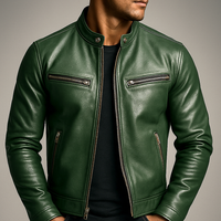 Silvan | Herren Klassische Vintage Leder Bikerjacke