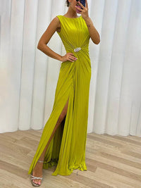Eva | Robe plissée élégante pour invitée de mariage femme  