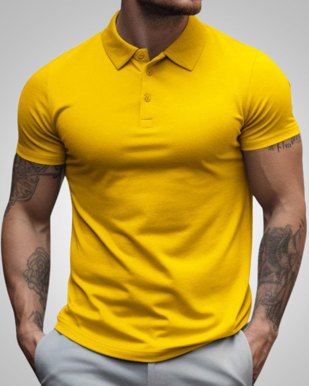 Alexis | Herren Slim-Fit Poloshirt Mit Kurzen Ärmeln