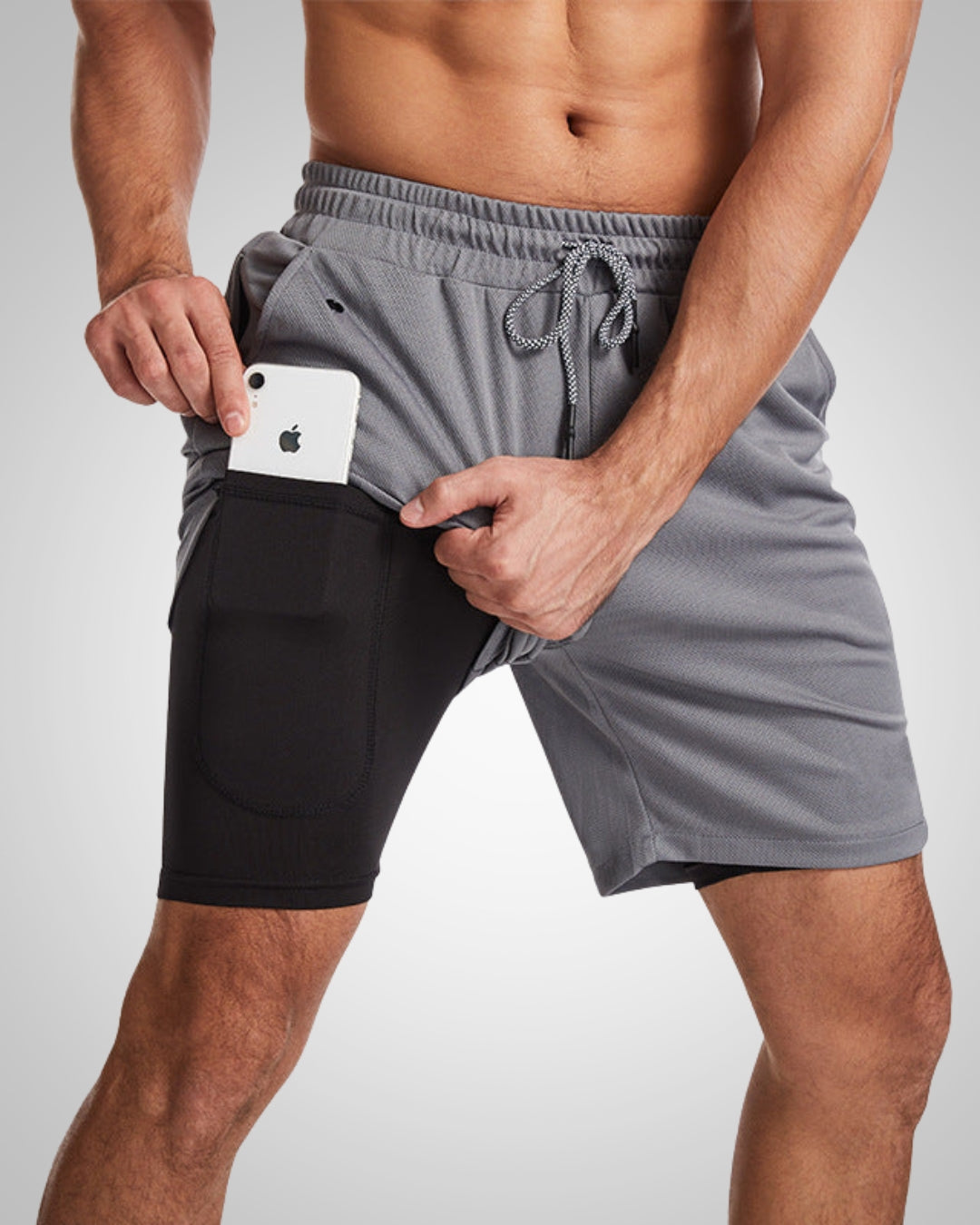 Rahul | Herren Sportliche Slim-Fit Badehose Mit Innenshorts