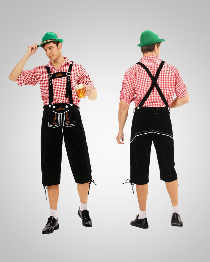 Sven | Herren Traditionelle Knielange Lederhose