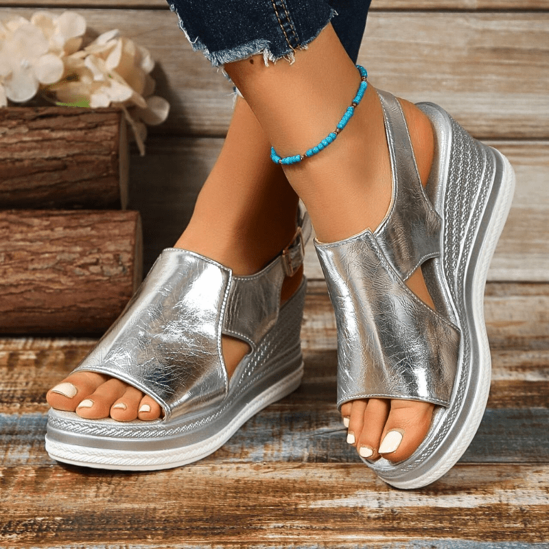 Rosina | Damen Sommer Orthopädische Plateausandalen