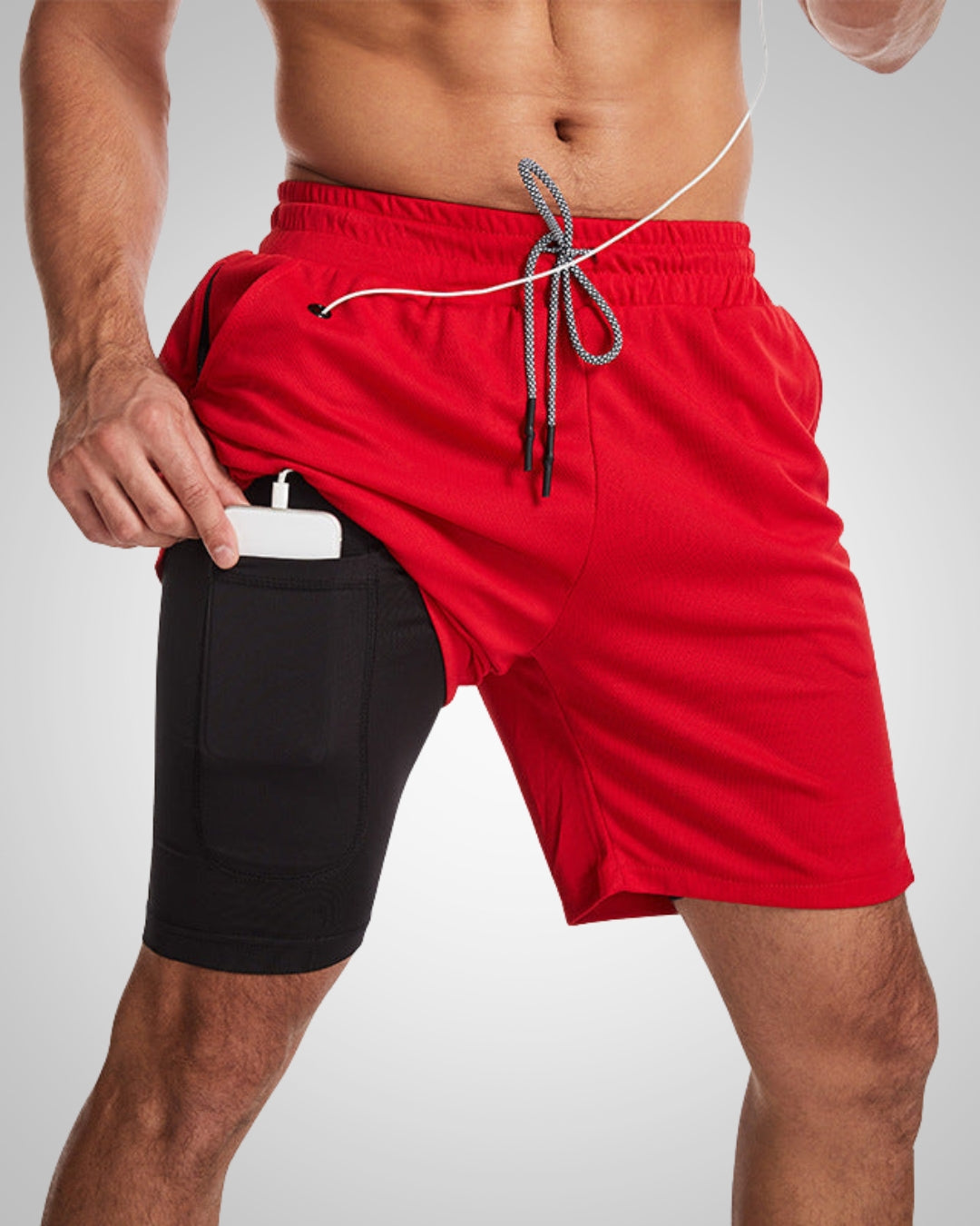 Rahul | Herren Sportliche Slim-Fit Badehose Mit Innenshorts