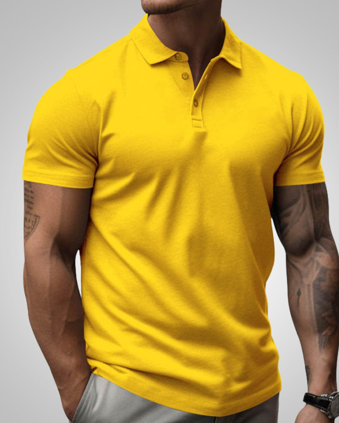 Alexis | Herren Slim-Fit Poloshirt Mit Kurzen Ärmeln