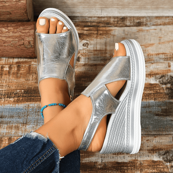 Rosina | Damen Sommer Orthopädische Plateausandalen