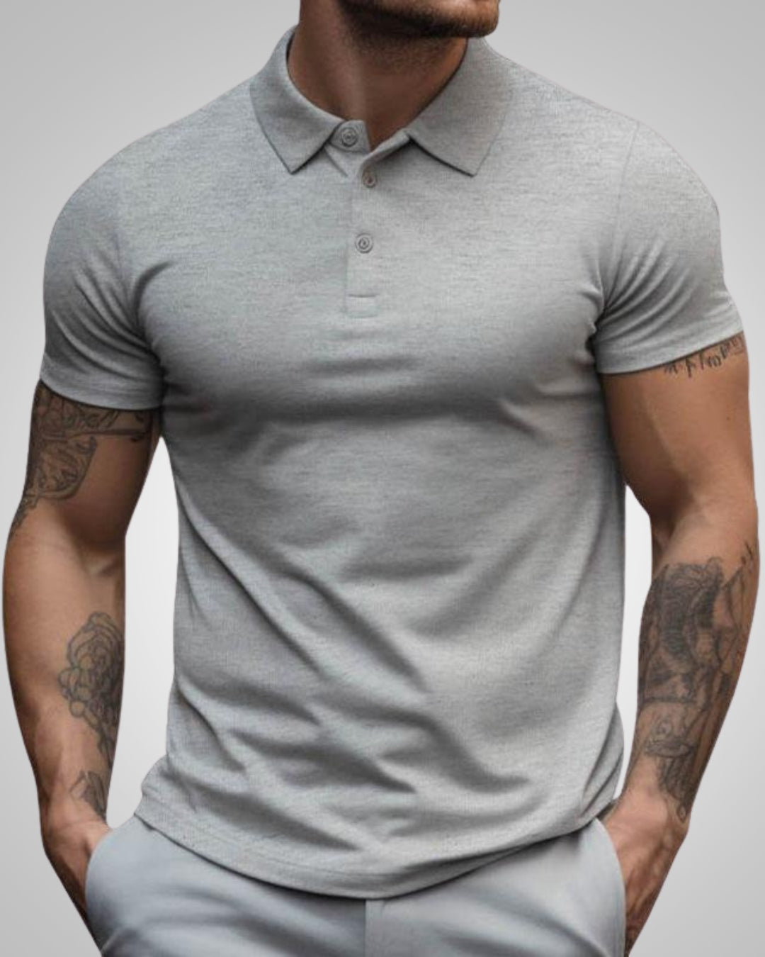 Alexis | Herren Slim-Fit Poloshirt Mit Kurzen Ärmeln