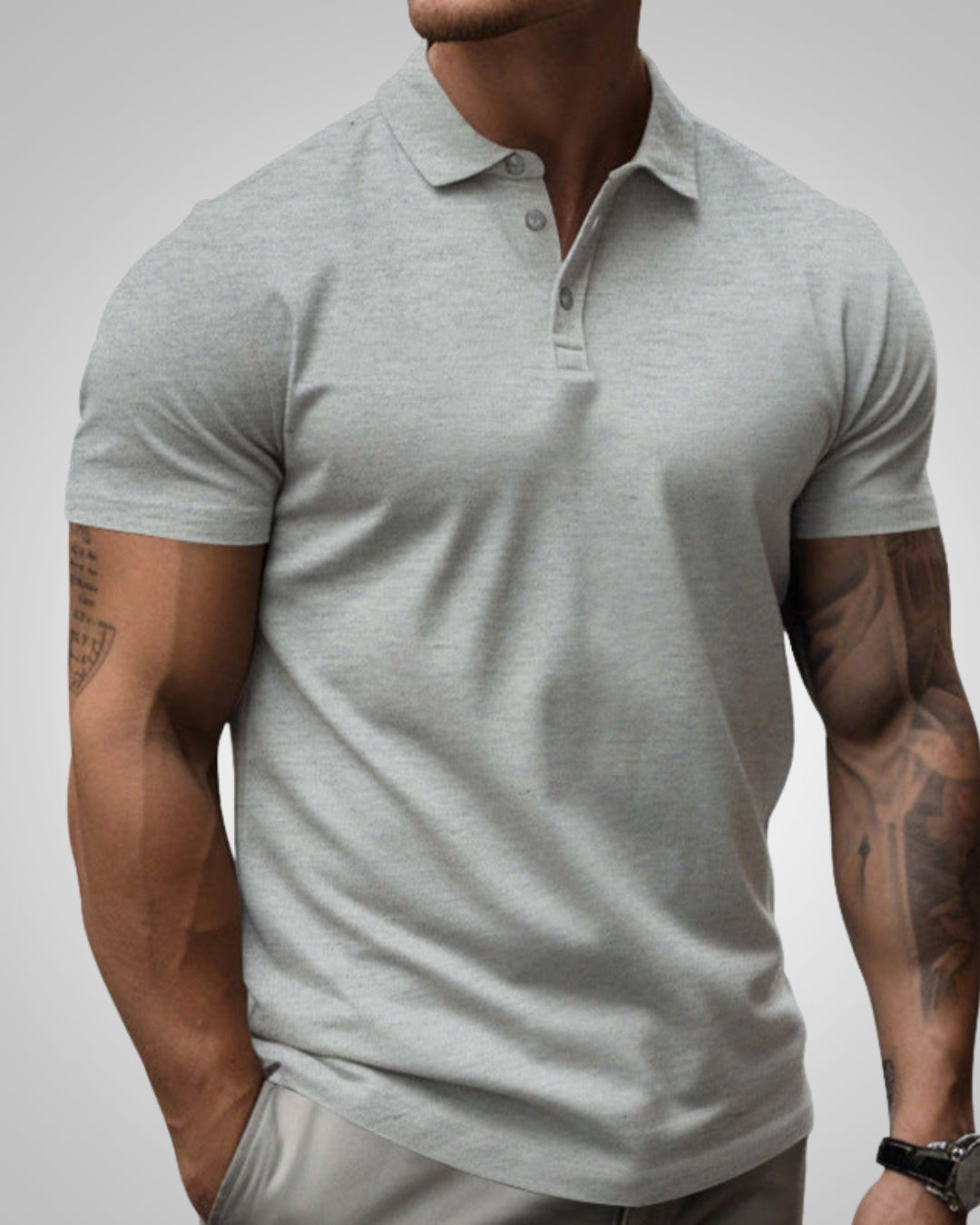 Alexis | Herren Slim-Fit Poloshirt Mit Kurzen Ärmeln