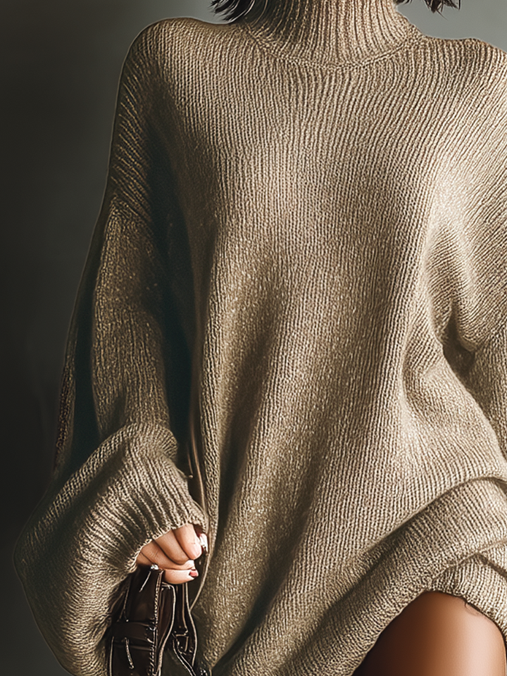 Eveline | Minabito vintage da donna in maglia color caramello