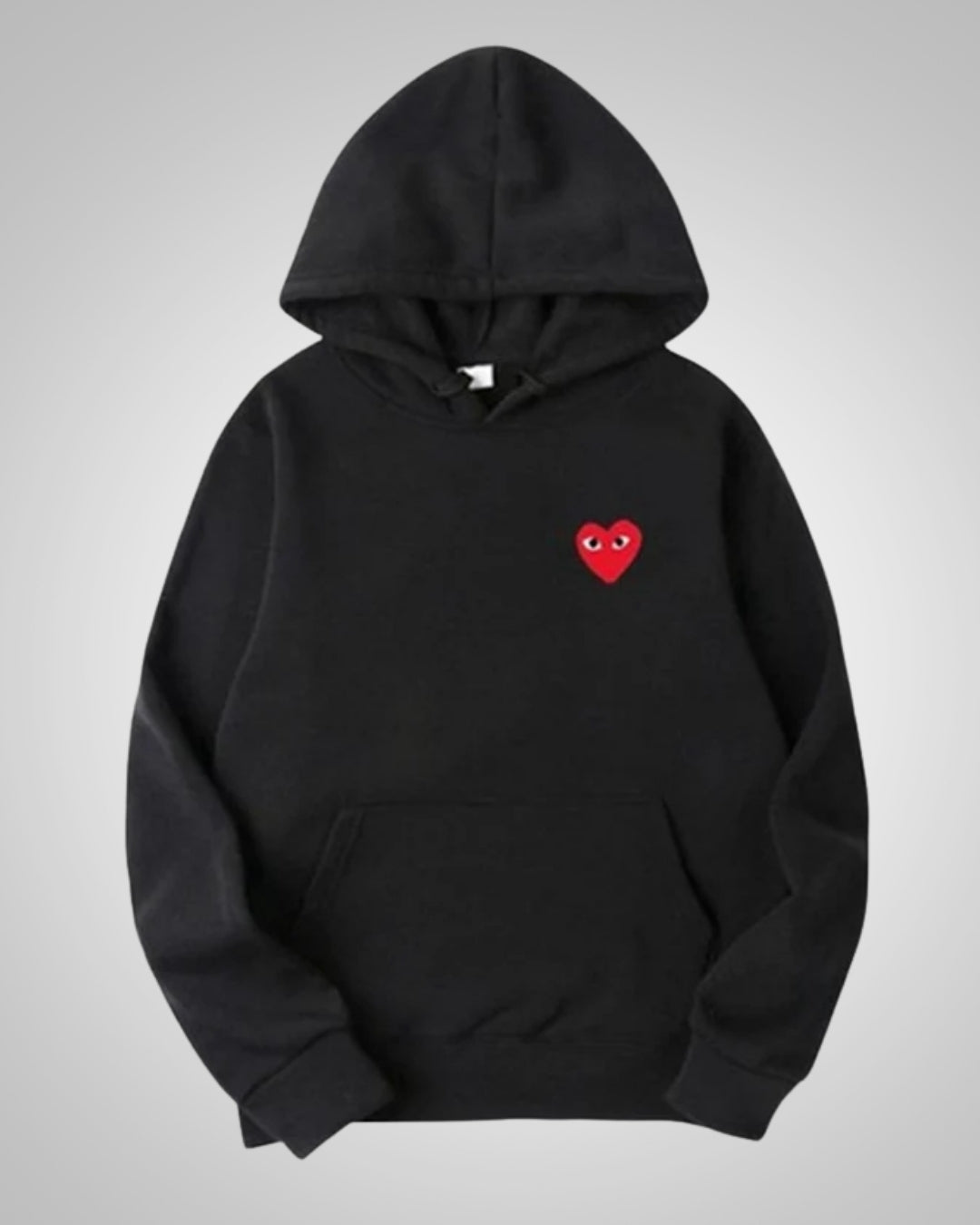 Cora | Damen Modischer Baumwoll Hoodie mit Herz
