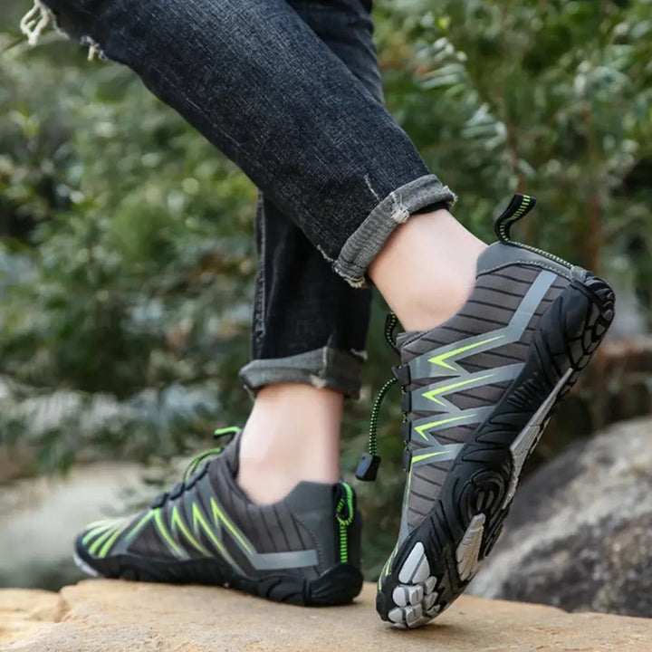 Quinn | Elastische Schnürung Wander Barfußschuhe