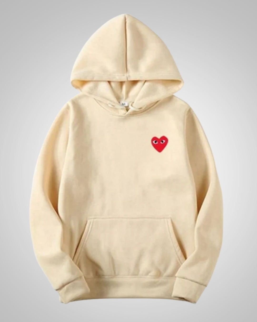 Cora | Damen Modischer Baumwoll Hoodie mit Herz