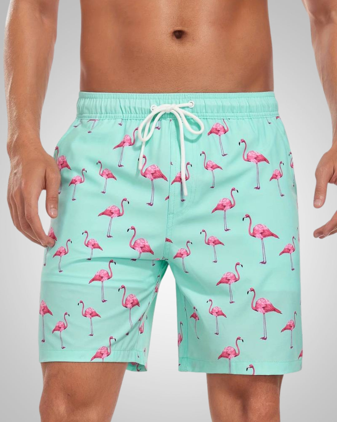 Hanery | Herren Sportliche Slim-Fit Badehose Mit Innenshorts