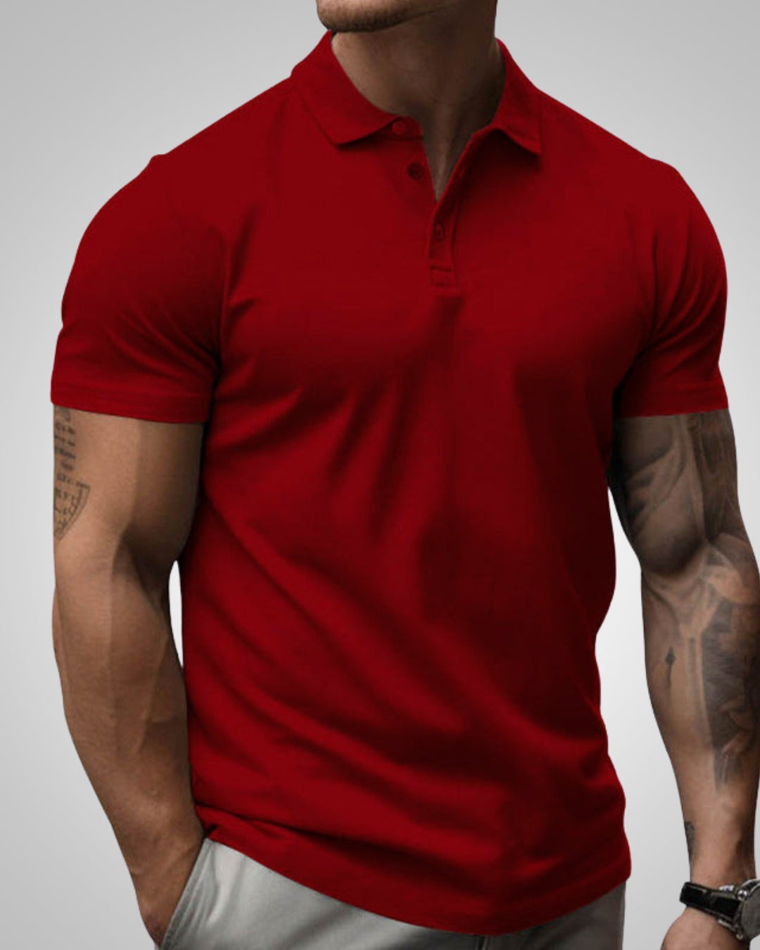Alexis | Herren Slim-Fit Poloshirt Mit Kurzen Ärmeln