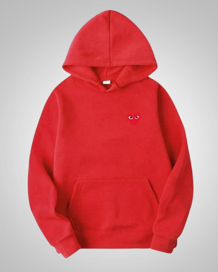 Cora | Damen Modischer Baumwoll Hoodie mit Herz