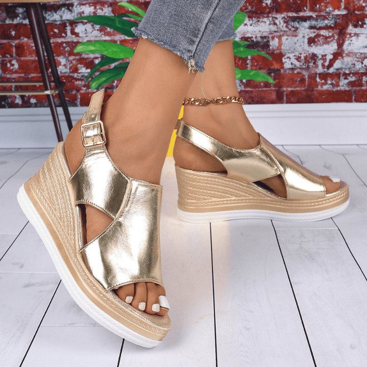 Rosina | Damen Sommer Orthopädische Plateausandalen