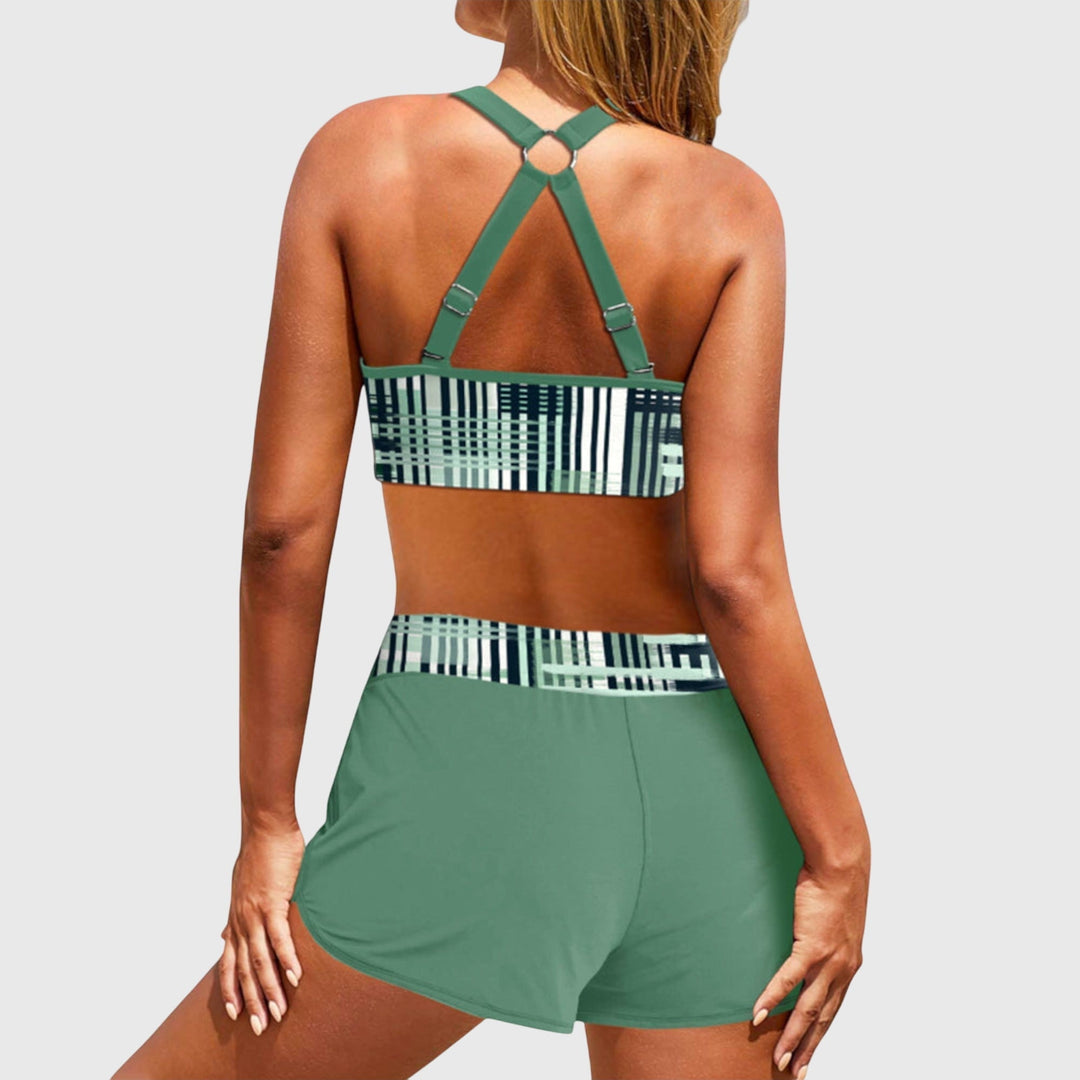 Anna | Damen Sommer Lässiger High Waist Bikini