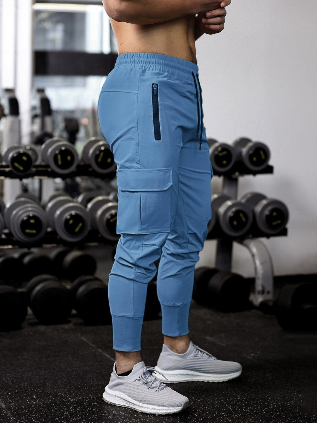 Ethan | Herren Technische Slim Fit Cargo Jogginghose