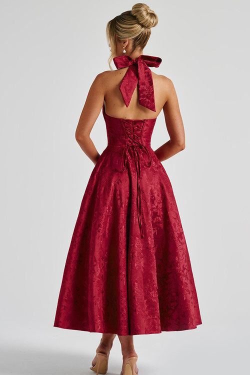 Tamara | Damen Elegantes A-Linien Hochzeitsgastkleid