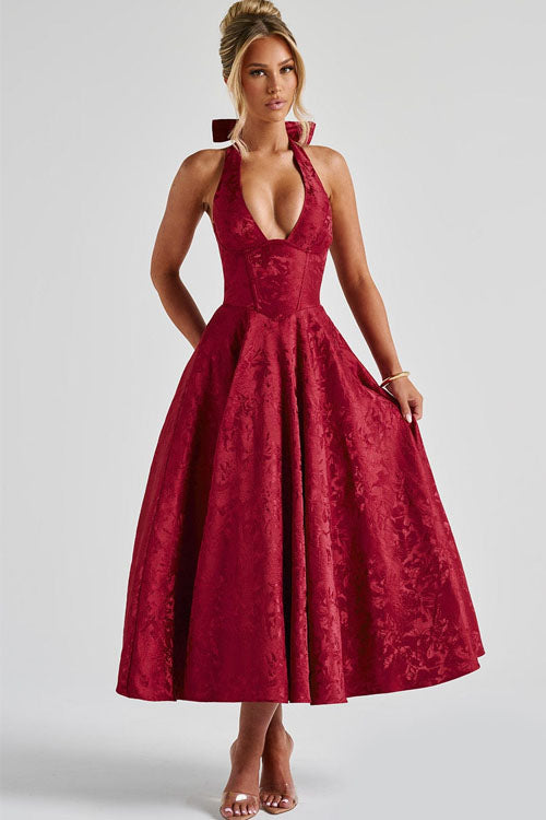Tamara | Damen Elegantes A-Linien Hochzeitsgastkleid