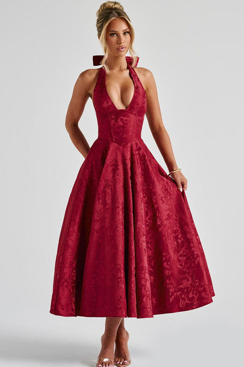Tamara | Damen Elegantes A-Linien Hochzeitsgastkleid