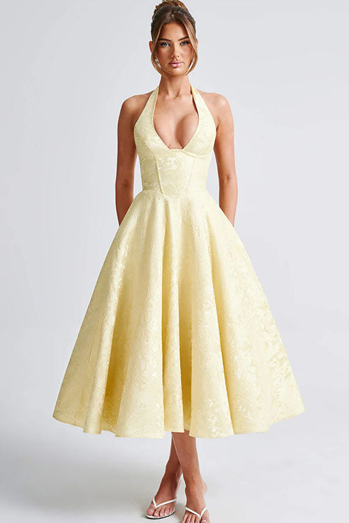 Tamara | Damen Elegantes A-Linien Hochzeitsgastkleid