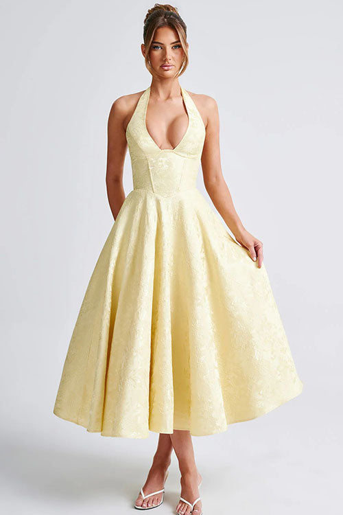 Tamara | Damen Elegantes A-Linien Hochzeitsgastkleid