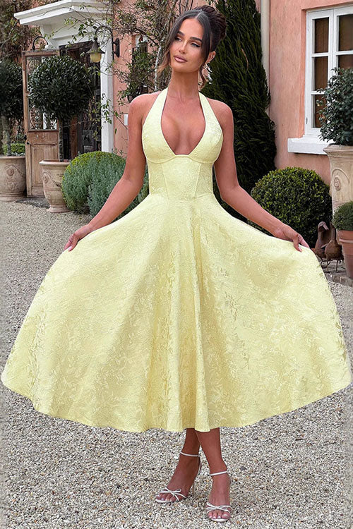 Tamara | Damen Elegantes A-Linien Hochzeitsgastkleid