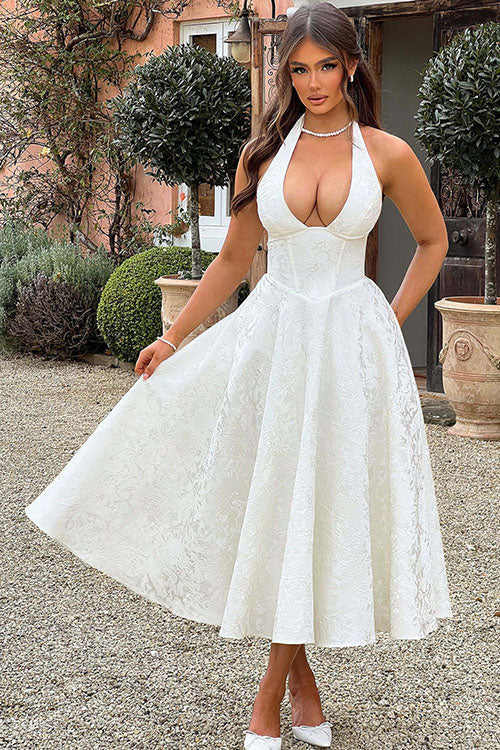 Tamara | Damen Elegantes A-Linien Hochzeitsgastkleid