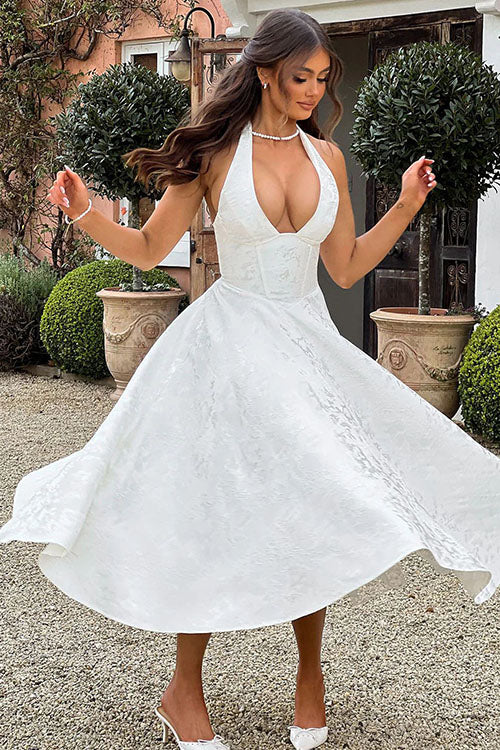 Tamara | Damen Elegantes A-Linien Hochzeitsgastkleid