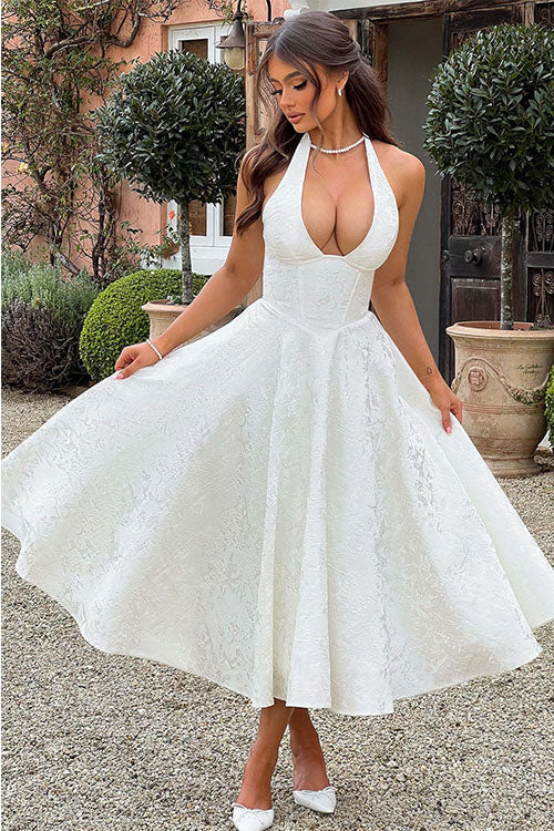 Tamara | Damen Elegantes A-Linien Hochzeitsgastkleid