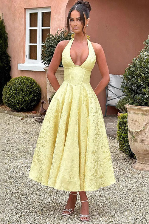 Tamara | Damen Elegantes A-Linien Hochzeitsgastkleid