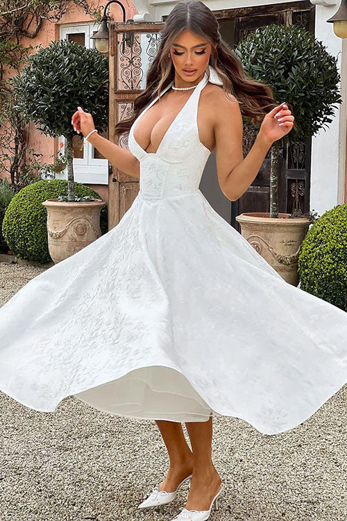 Tamara | Damen Elegantes A-Linien Hochzeitsgastkleid
