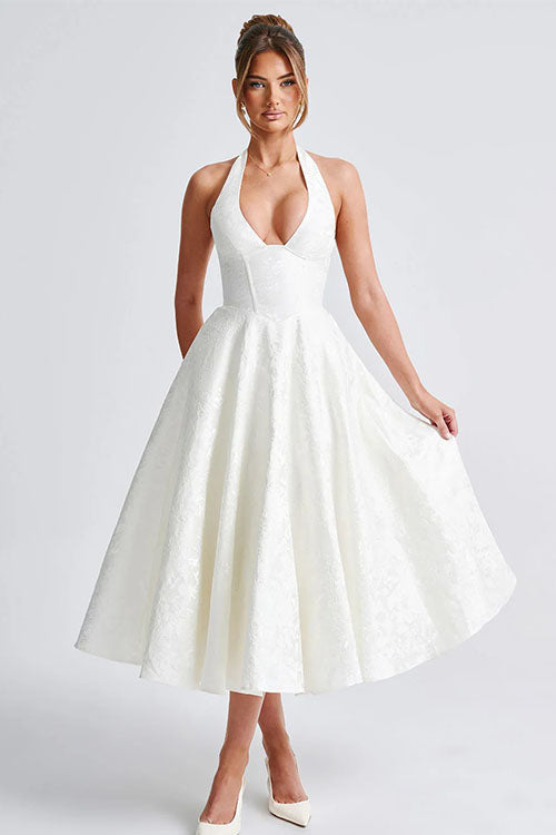 Tamara | Damen Elegantes A-Linien Hochzeitsgastkleid