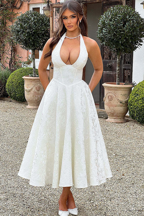 Tamara | Damen Elegantes A-Linien Hochzeitsgastkleid