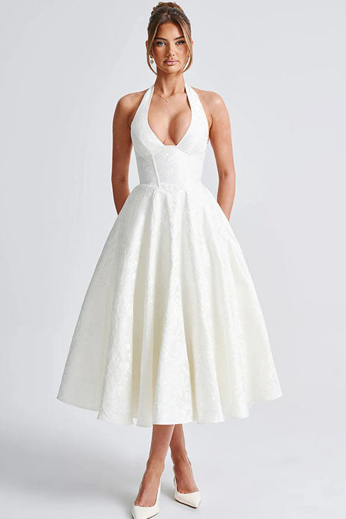 Tamara | Damen Elegantes A-Linien Hochzeitsgastkleid