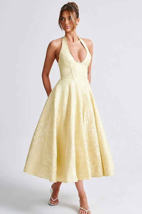 Tamara | Damen Elegantes A-Linien Hochzeitsgastkleid
