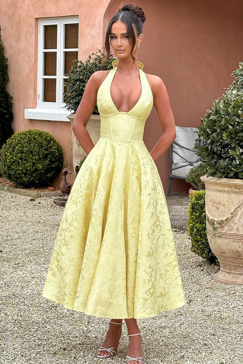 Tamara | Damen Elegantes A-Linien Hochzeitsgastkleid