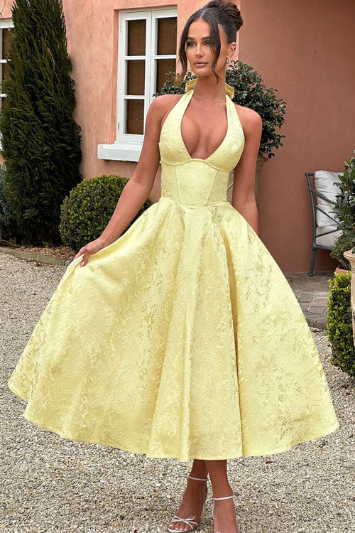 Tamara | Damen Elegantes A-Linien Hochzeitsgastkleid