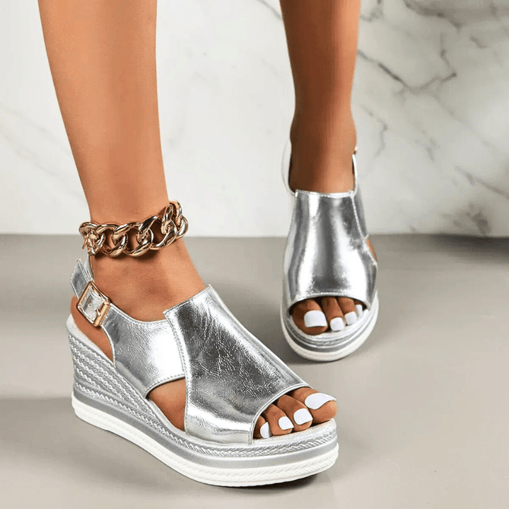 Rosina | Damen Sommer Orthopädische Plateausandalen