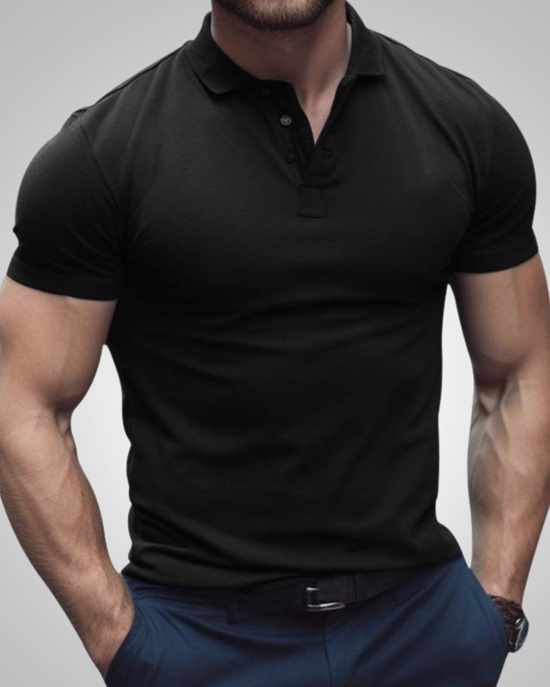 Alexis | Herren Slim-Fit Poloshirt Mit Kurzen Ärmeln