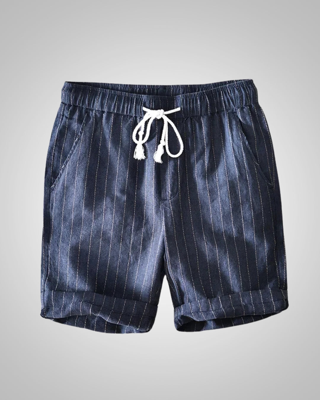 Lior | Herren Gestreifte Sommer Leinen Shorts