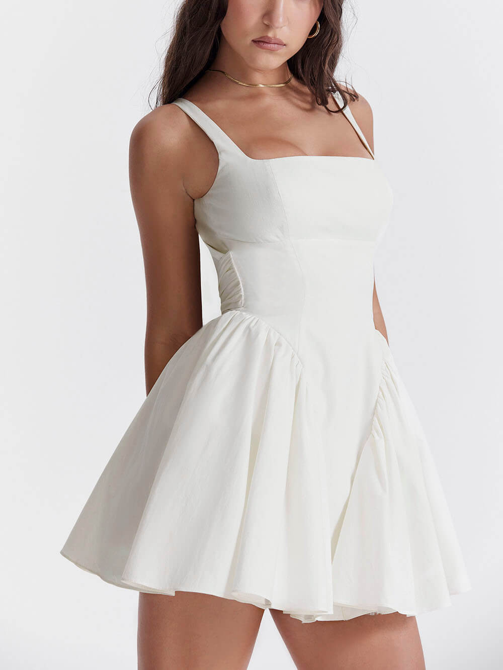 Seraina | Minidress estivo elegante da donna con dettaglio a fiocco