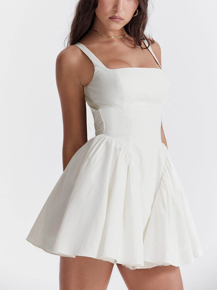 Seraina | Minidress estivo elegante da donna con dettaglio a fiocco