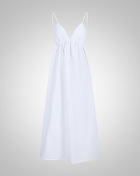 Hannah | Robe midi d'été à col en V pour femme  