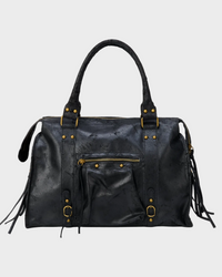 Annina | Damen Geräumige Leder Schultertasche mit Taschen