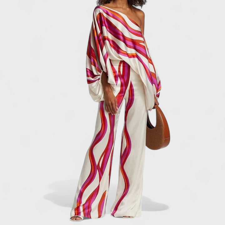 Melanie | Damen Festlicher Sommer Midi Zweiteiler