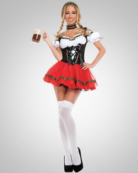 Nela | Damen Traditionelles Dirndl Oktoberfest Kostüm