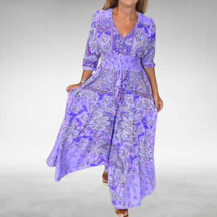 Chiara | Damen Boho Festliches Sommerkleid