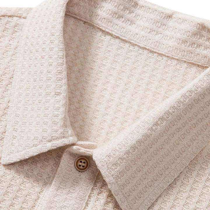Veyron | Herren Sommer Strukturiertes Kurzarm Poloshirt